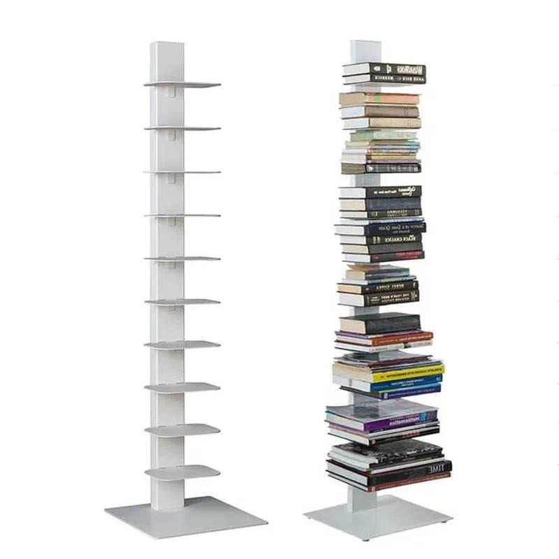Sustainable Living Officer - Modern Metal Modular Corner Bookshelf Invisible
