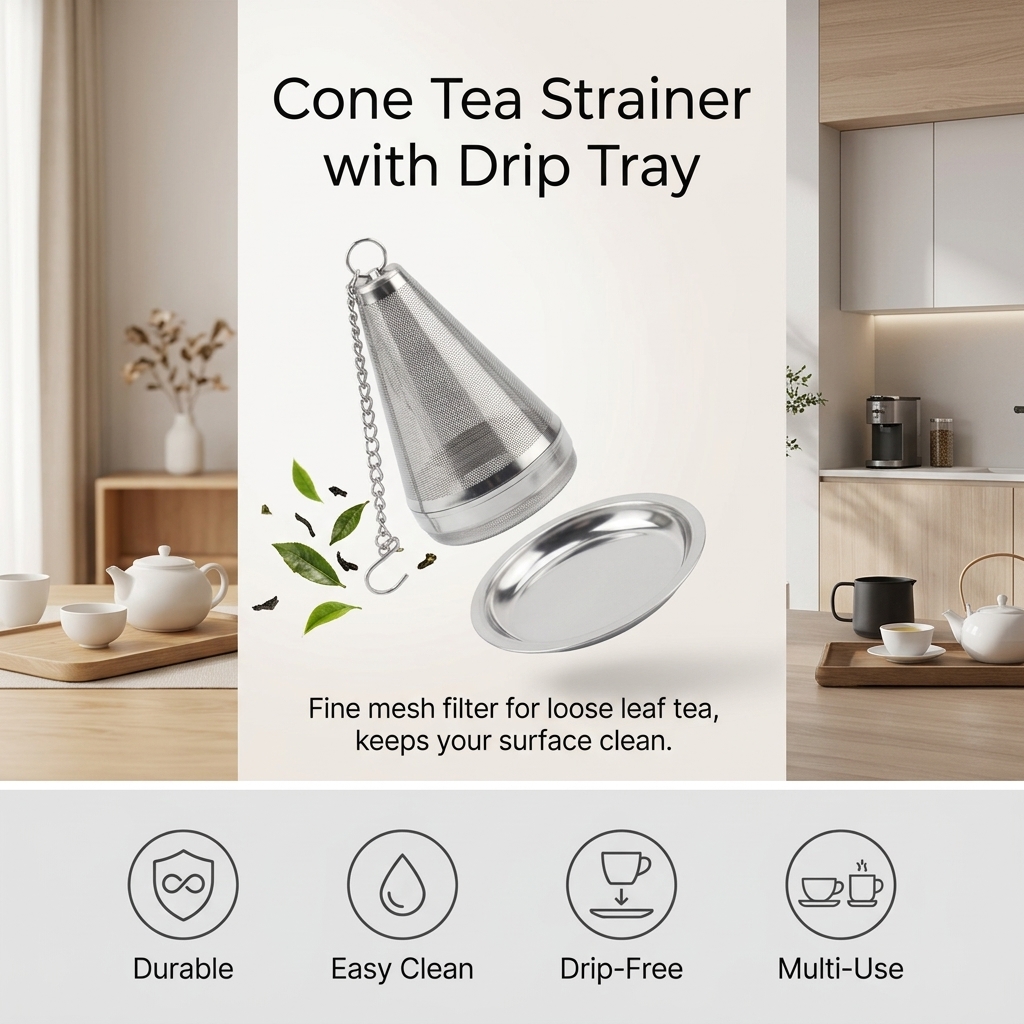 Tea Strainer Stainless Steel F - Loose Leaf Tea Infuser 评论和价格