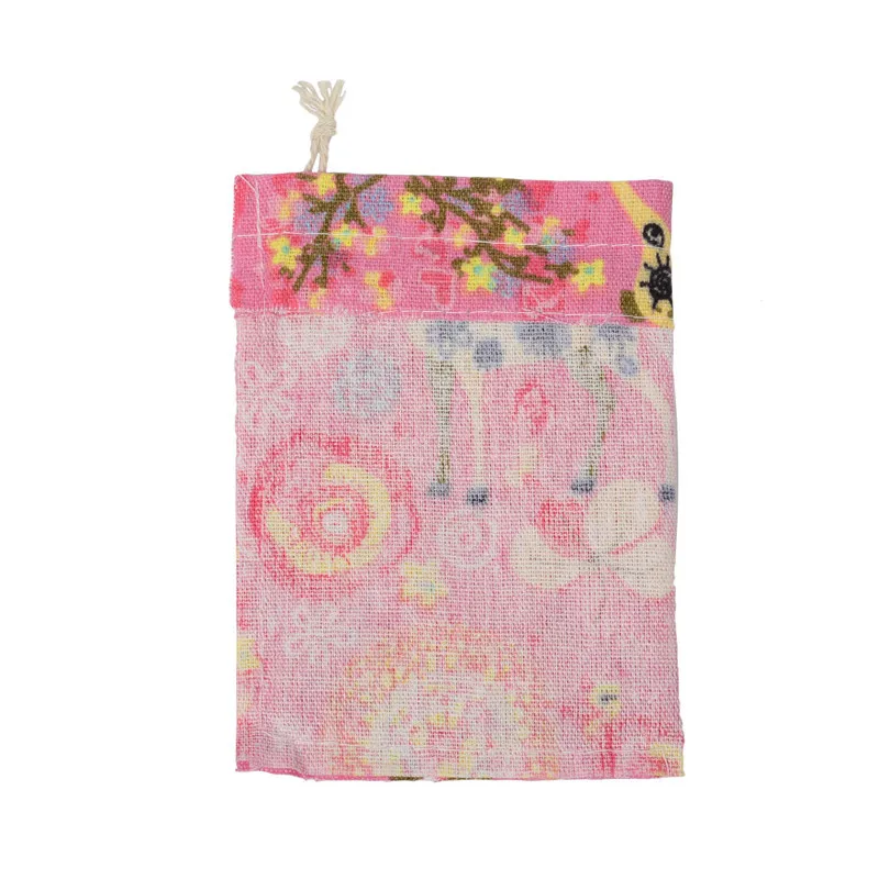 10pcs/lot Red Rose Printing Co - Linen Bag Bulk 评论和价格