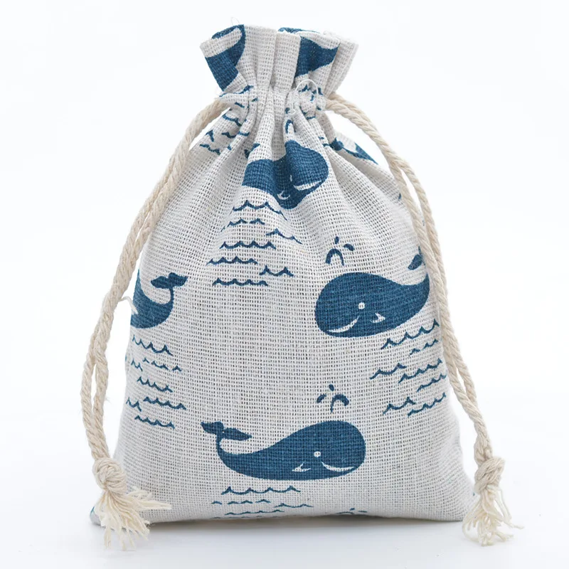 10pcs/lot Red Rose Printing Co - Linen Bag Bulk 评论和价格