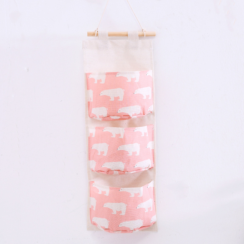 1PC Three Pockets Hanging Wall - Linen Bag Bulk 评论和价格