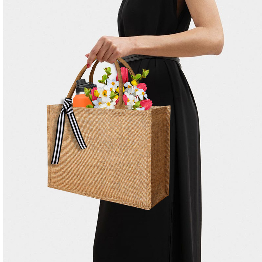 New linen tote bag large capac - Linen Bag Bulk 评论和价格