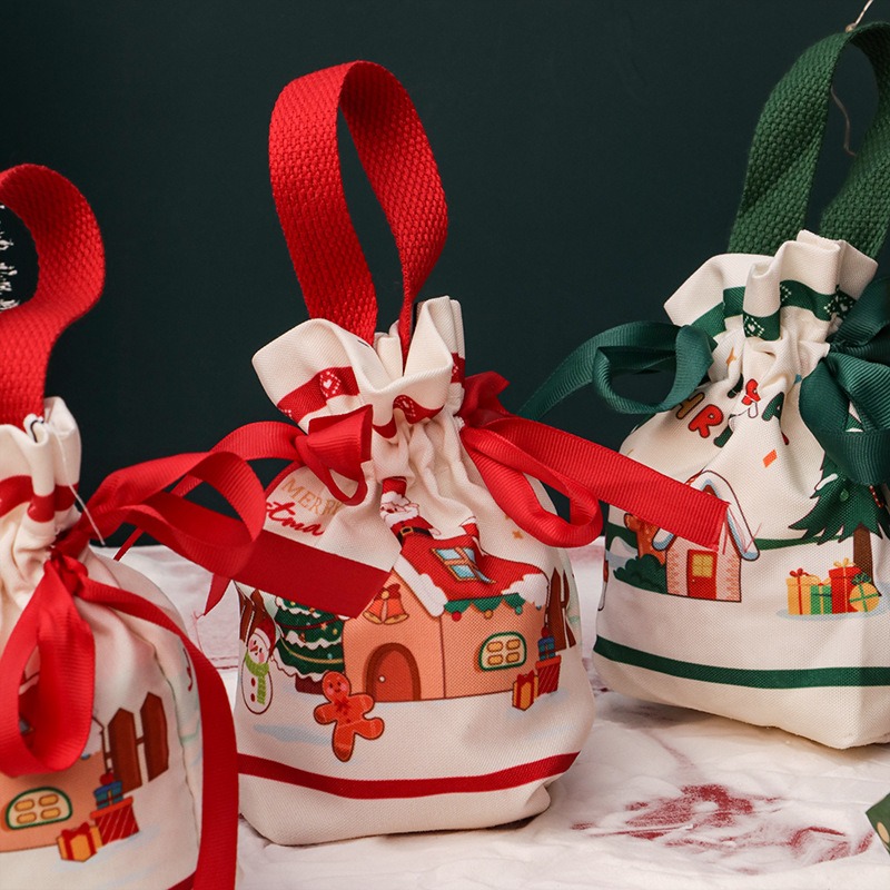 Small Christmas Gift Bag Eve P - Linen Bag Bulk 评论和价格
