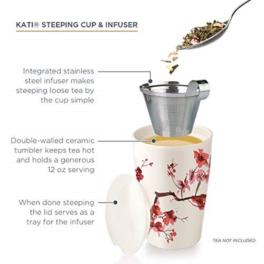 Double-Walled Ceramic Kati Cup - Loose Leaf Tea Infuser 评论和价格