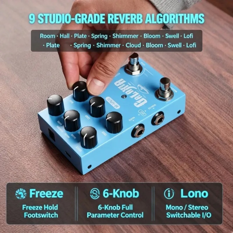 M-VAVE Reverb Guitar Pedal Fre - Sustainable Living Usa 评论和价格
