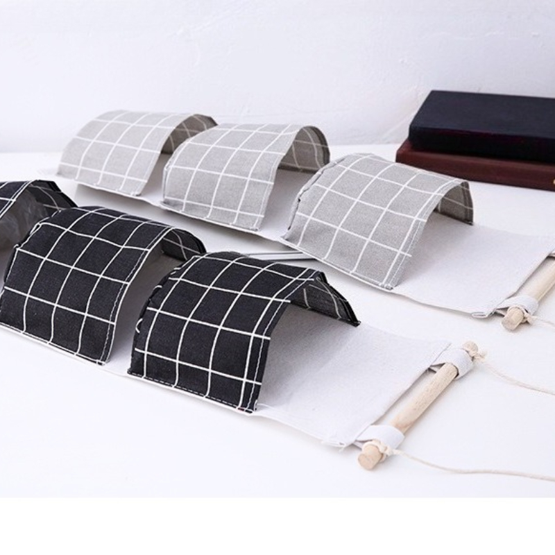 Plaid Cotton Linen Hanging Sto - Linen Bag Bulk 评论和价格