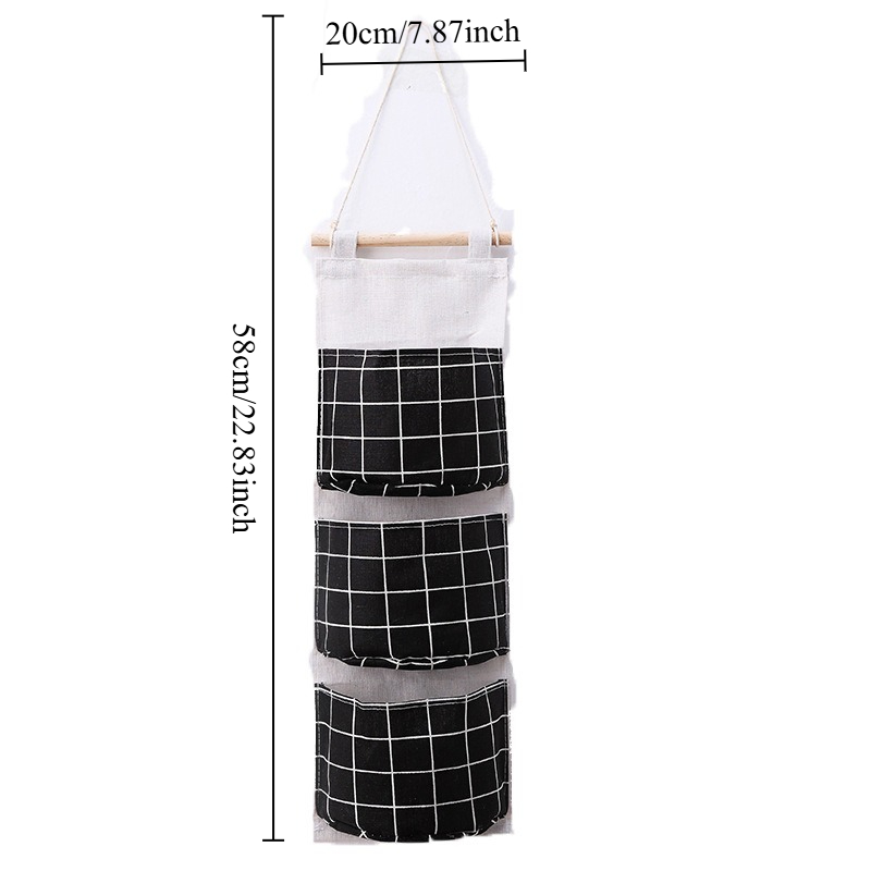 Plaid Cotton Linen Hanging Sto - Linen Bag Bulk 评论和价格
